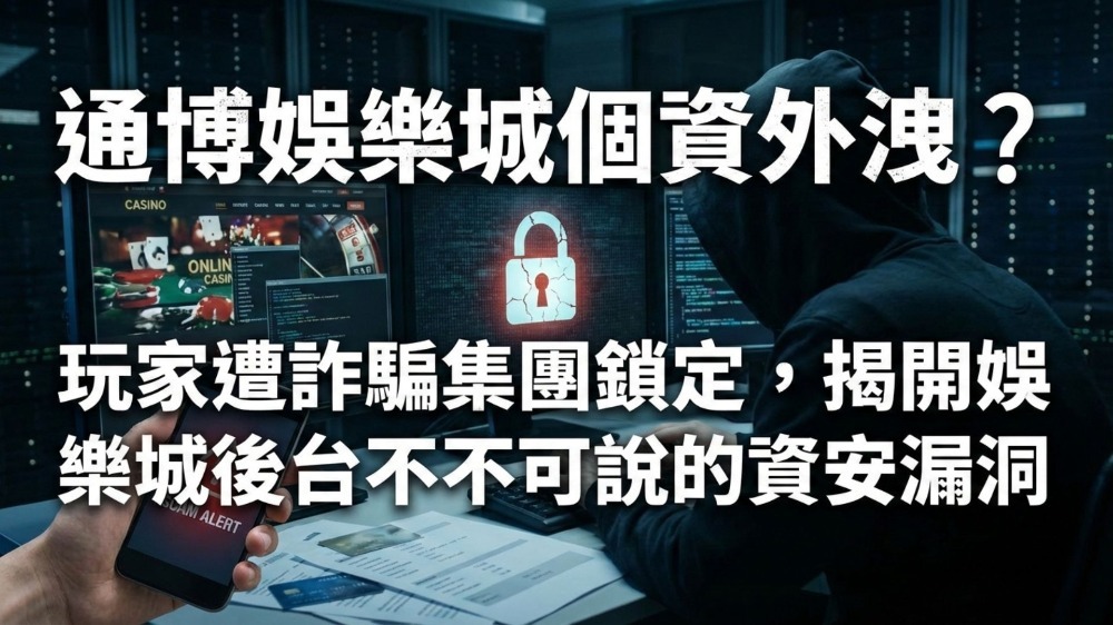 通博娛樂城個資外洩？玩家遭詐騙集團鎖定，揭開娛樂城後台不可說的資安漏洞